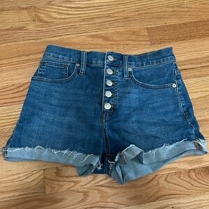 Madewell High Rise Denim Shorts